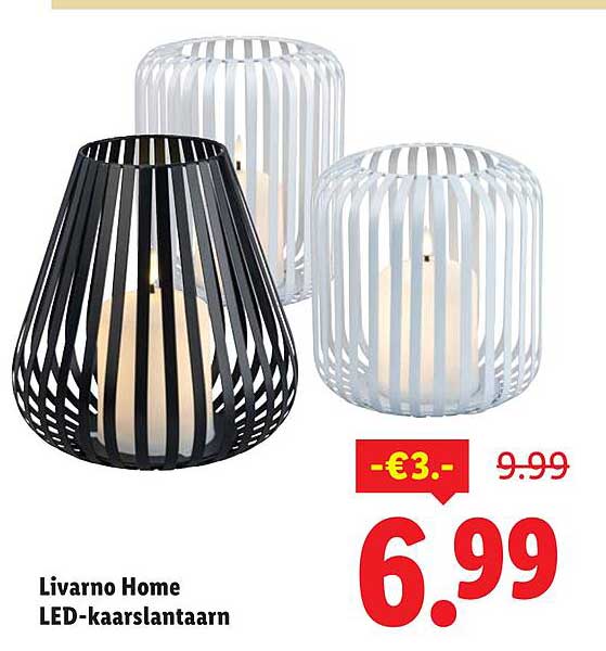 Livorno Home LED-kaarslantaarn