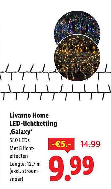 Livorno Home LED-lichtketting ‚Galaxy‘