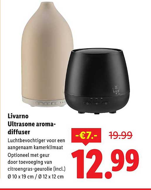 Livorno Ultrasone aroma-diffuser