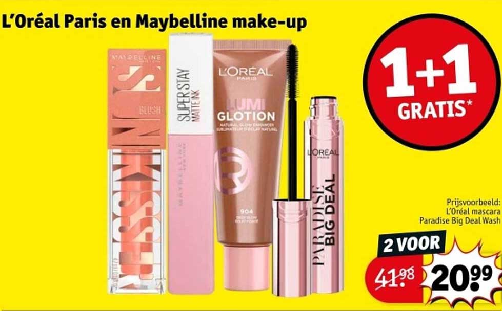 L’Oréal Paris en Maybelline make-up
