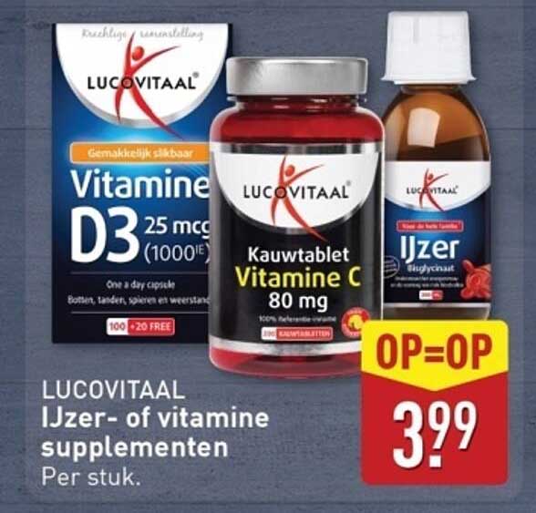 LUCOvitaal IJzer- of vitamine supplementen