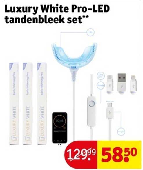 Luxury White Pro-LED tandenbleek set**