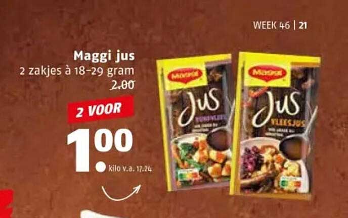 Maggi jus 2 zakjes à 18-29 gram
