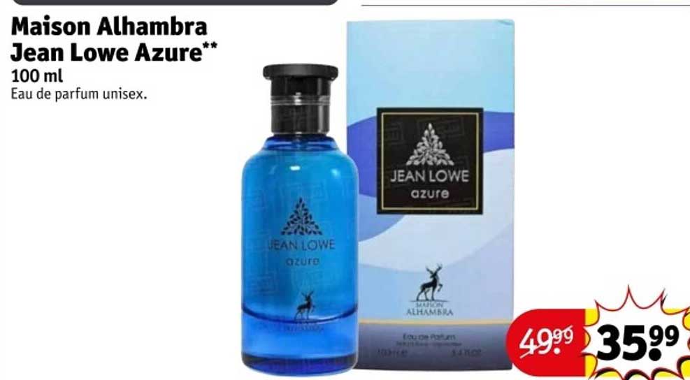 Maison Alhambra Jean Lowe Azure** 100 ml Eau de parfum unisex.