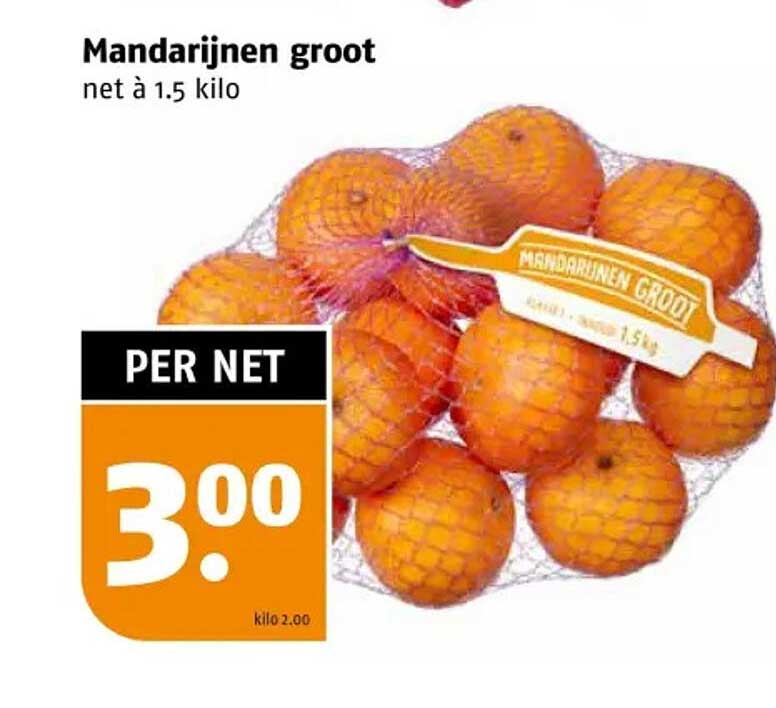 Mandarijnen groot net à 1.5 kilo
