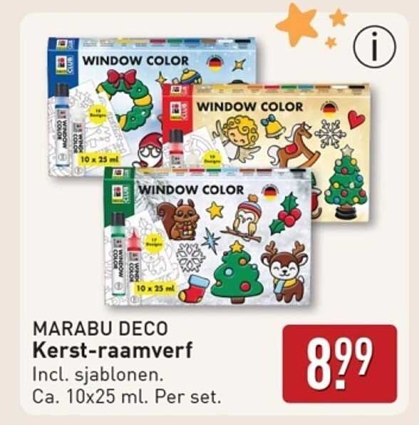 MARABU DECO Kerst-raamverf