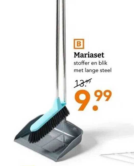 Mariapakket stofzuiger en blik met lange steel