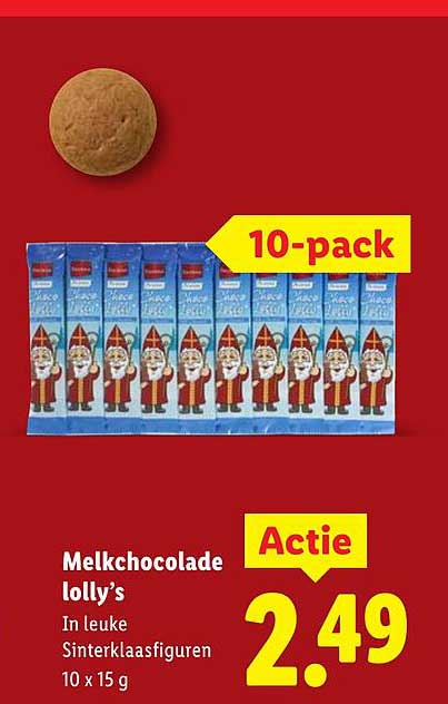 Melkchocolade lolly’s