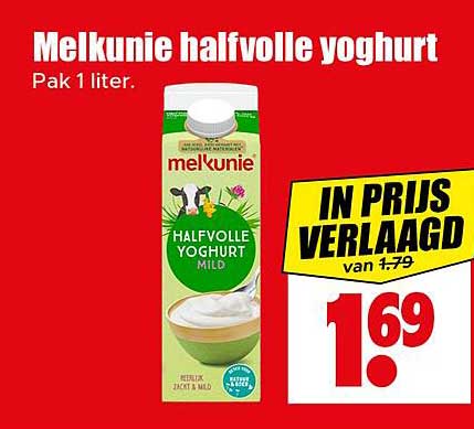 Melkunie halfvolle yoghurt