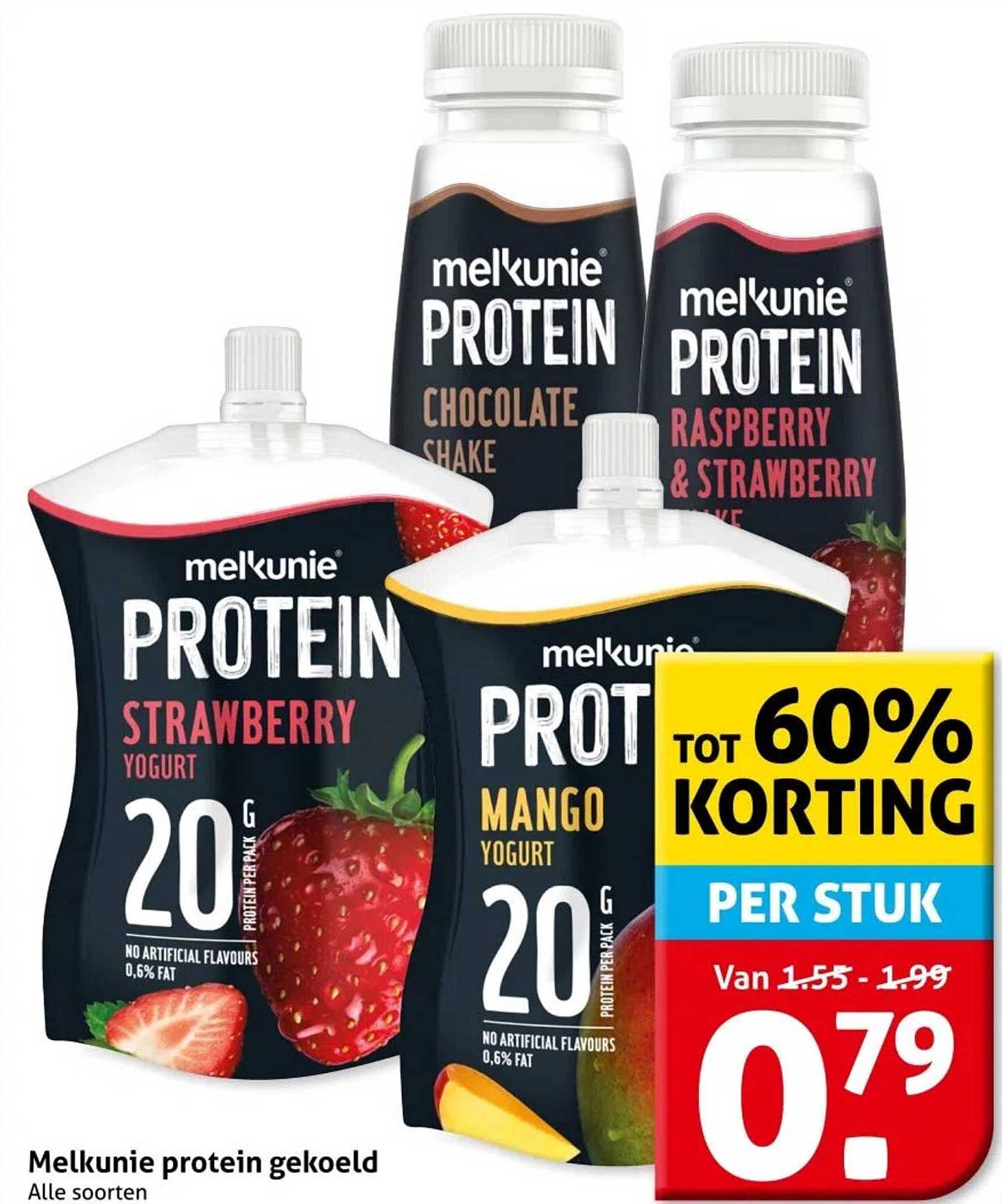 Melkunie protein gekoeld - Alle soorten