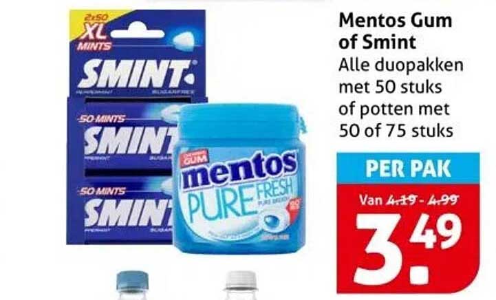 Mentos Gum of Smint