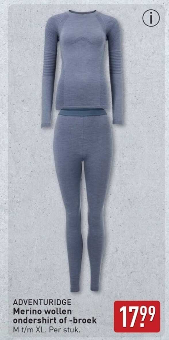 Merino wollen ondershirt of -broek