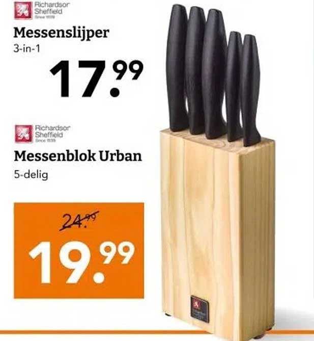 Messenblok Urban 5-delig