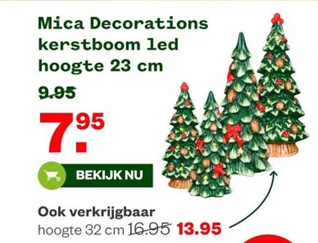 Mica Decorations kerstboom led hoogte 23 cm