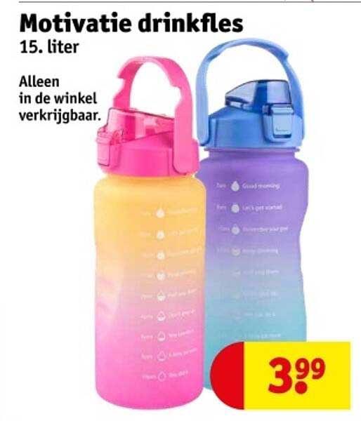 Motivatie drinkfles 15 liter