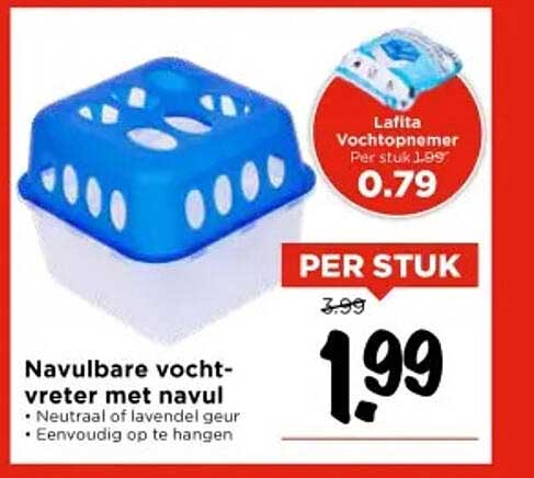 Navulbare vochtvreter met navul