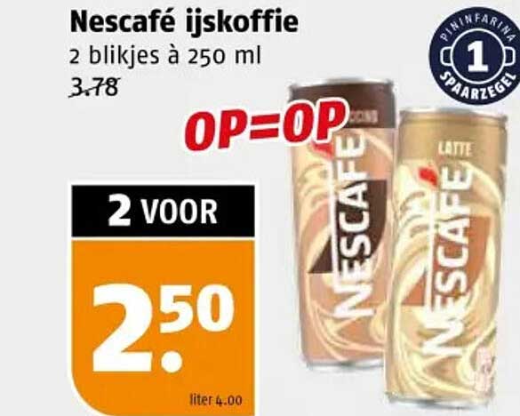Nescafé ijskoffie 2 blijkes à 250 ml
