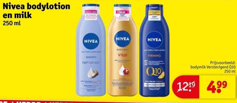 Nivea bodylotion en melk 250 ml