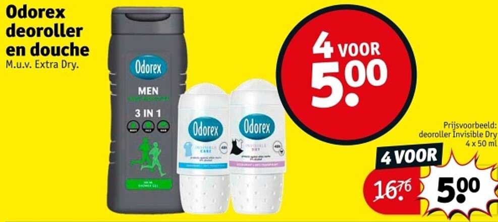 Odorex deoroller en douche M.u.v. Extra Dry.