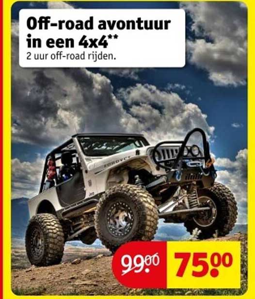 Off-road avontuur in een 4x4**
