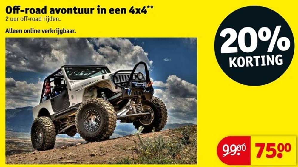 Off-road avontuur in een 4x4**