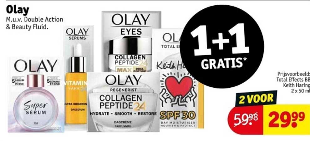 Olay M.u.v. Double Action & Beauty Fluid.