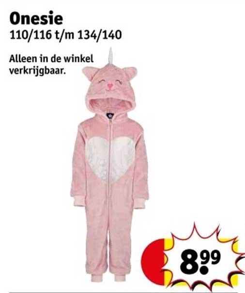 Onesie 110/116 t/m 134/140