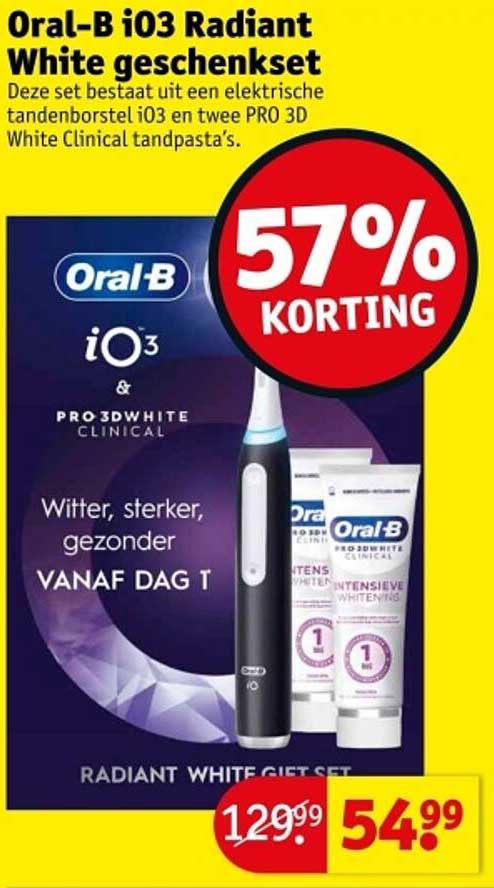 Oral-B iO3 Radiant White geschenkset