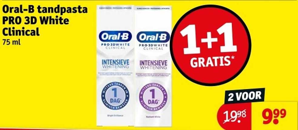 Oral-B tandpasta PRO 3D White Clinical 75 ml