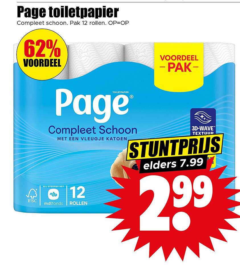 Page toiletpapier