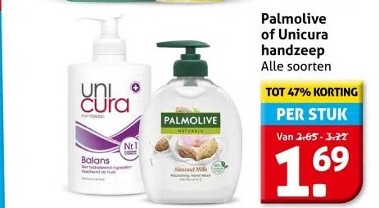 Palmolive of Unicura handzeep Alle soorten