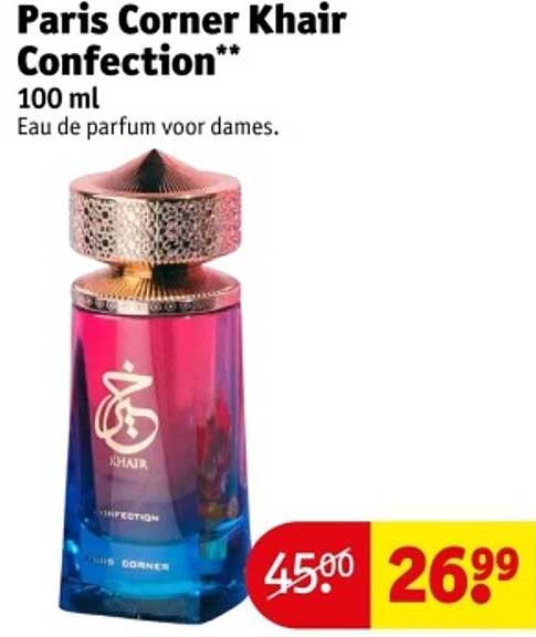 Paris Corner Khair Confection 100 ml Eau de parfum voor dames.