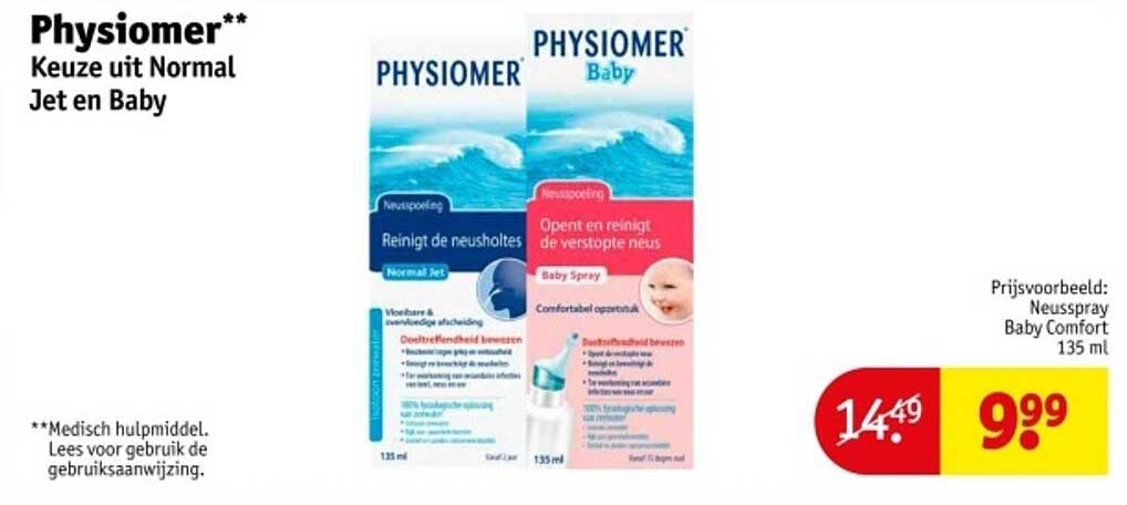 Physiomer** Keuze uit Normal Jet en Baby