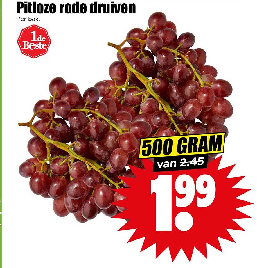 Pitloze rode druiven