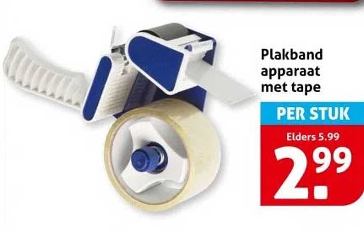 Plakband apparaat met tape
