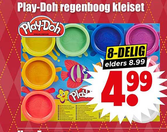 Play-Doh regenboog kleiset
