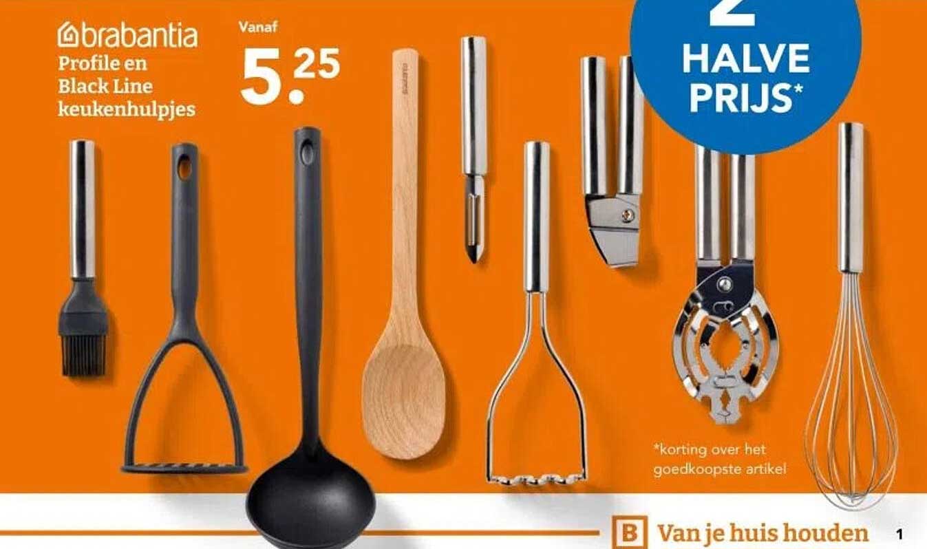 Profile en Black Line keukenhulpmiddelen