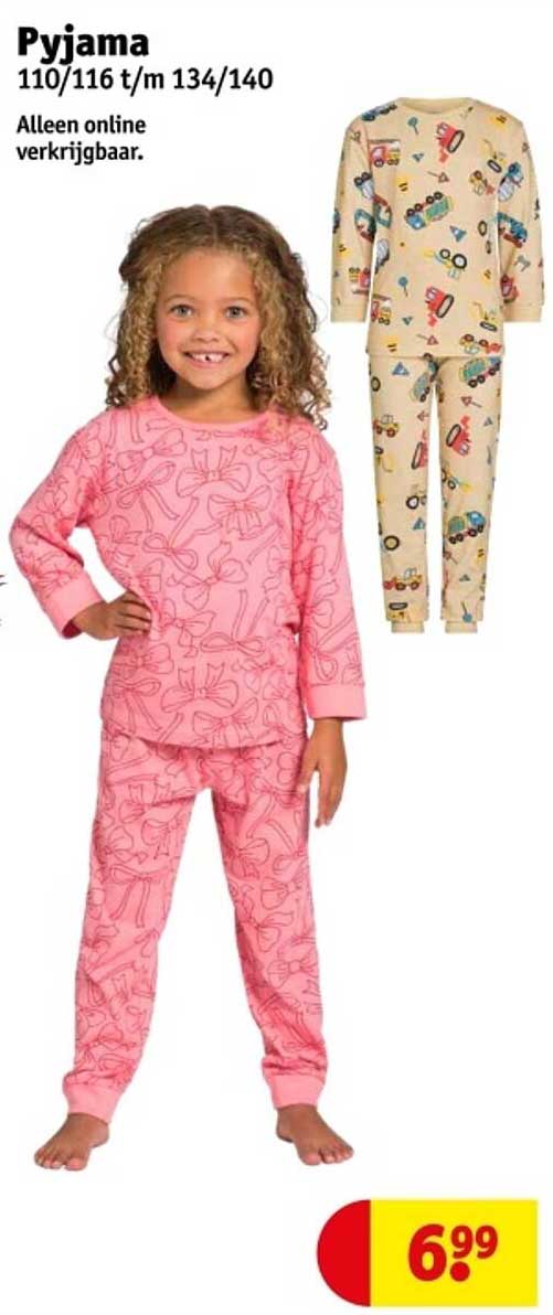 Pyjama 110/116 t/m 134/140