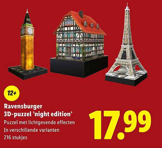 Ravensburger 3D-puzzel ’night edition’