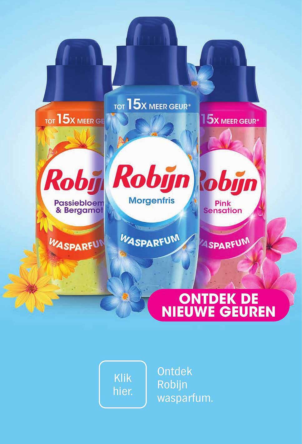 Robijn Wasparfum - Ontdek de nieuwe geuren