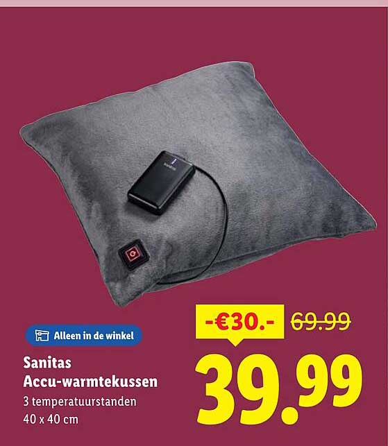 Sanitas Accu-warmtekussen