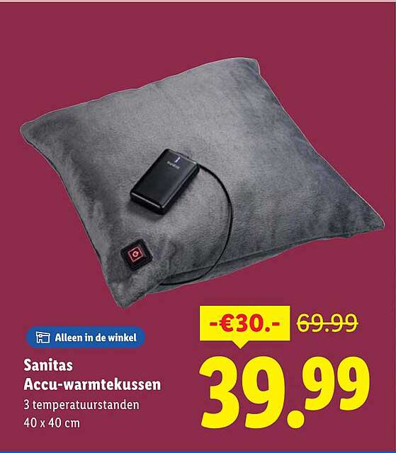 Sanitas Accu-warmtekussen