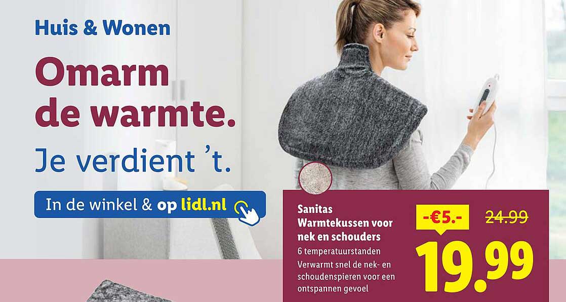 Sanitas Warmtekussen voor nek en schouders