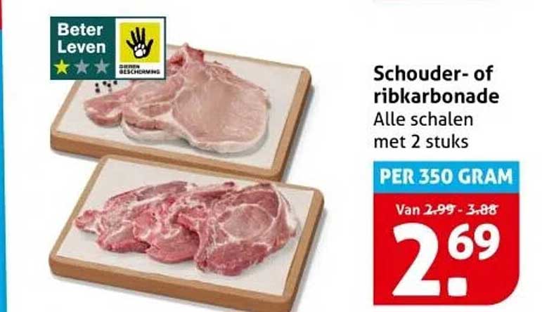 Schouder- of ribkarbonade