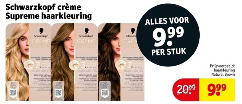 Schwarzkopf crème Supreme haarkleuring