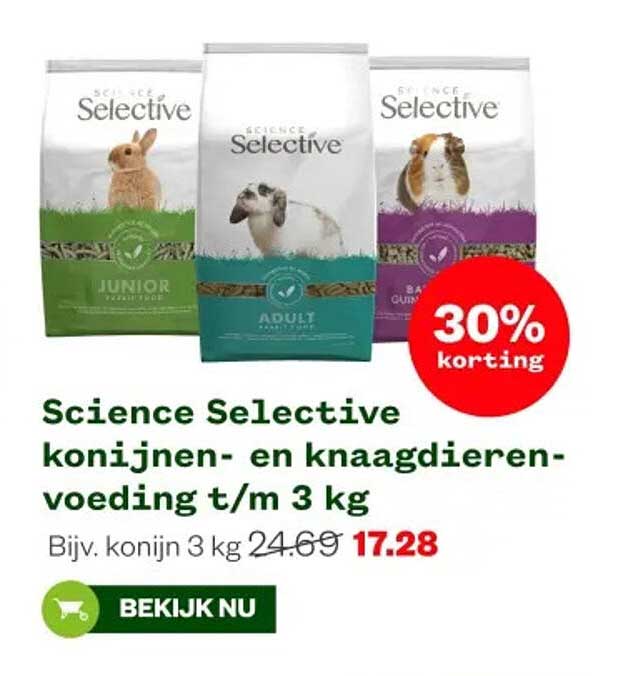Science Selective konijnen- en knaagdieren-voeding t/m 3 kg