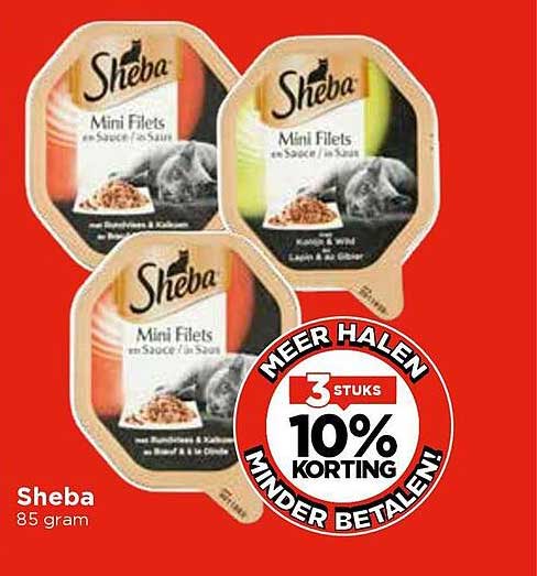 Sheba Mini Filets en Saus 85 gram