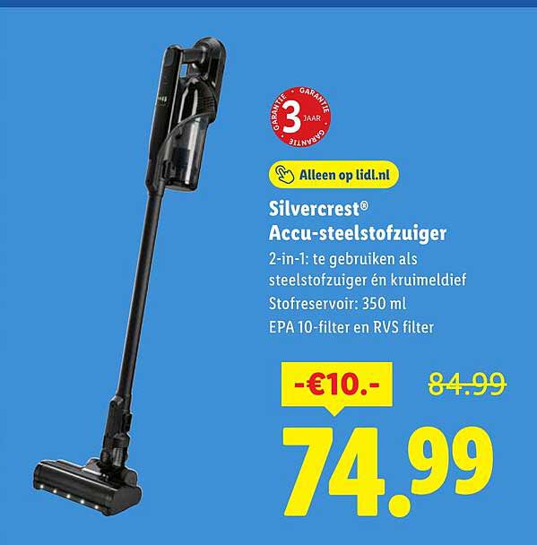 Silvercrest® Accu-steelstofzuiger