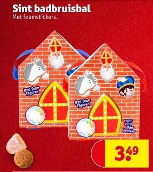 Sint badbruisbal - Met foamstickers.