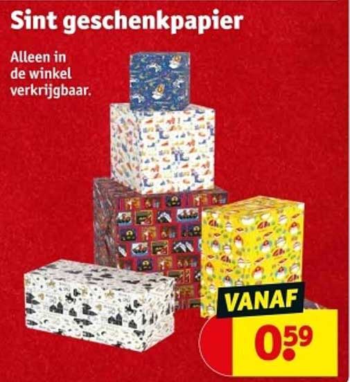 Sint geschenkpapier